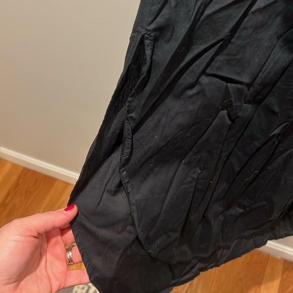 Maeve Midnight Black Button-Down Midi Dress - Picture 4 of 8